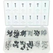 SARJO INDUSTRIES Phillips Oval Head Sems Screws, Chrome Plated, Small Drawer Assortment, 12 Items, 300 Pieces FK18850